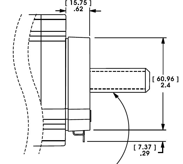 Size 34 Linear Actuator Encoder